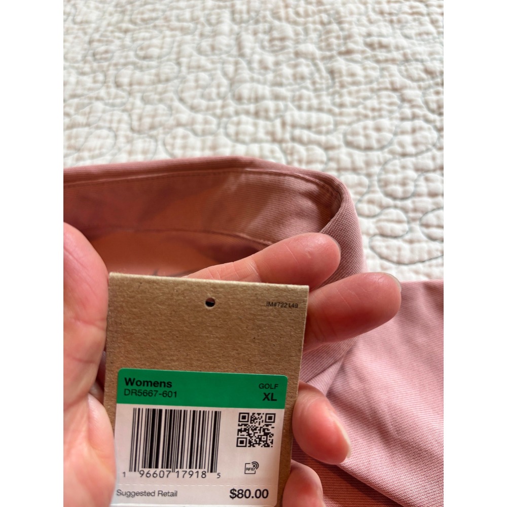 Nike Dri-FIT ADV Womens Sleeveless Golf Polo Rose Pink Size XL - Picture 6 of 7